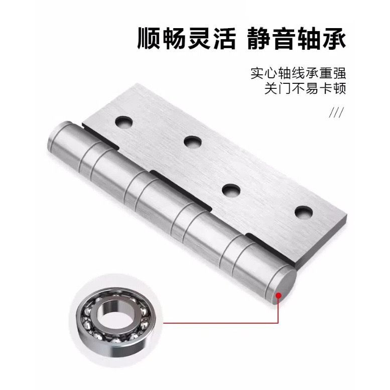 不銹鋼平開合頁 現(xiàn)代木門的靜音守護者